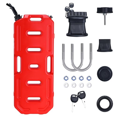 Portable Tank with Locking Mounting Upgraded Bracket Mounting 20L Fits for Car Motorcycle SUV ATV UTV/u Bolt for 1