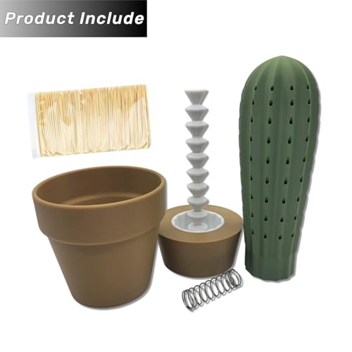 Cactus distributeur de cure-dent imprimé 3D porte-cactus table - 6