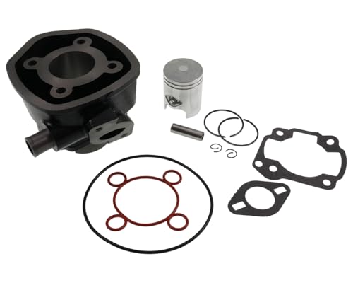 VANEZ Kit cylindre compatible avec les moteurs Yamaha Aerox, MBK Nitro, Aprilia SR50, Malaguti F12, moteurs 50 cc 2T LC, Minarelli