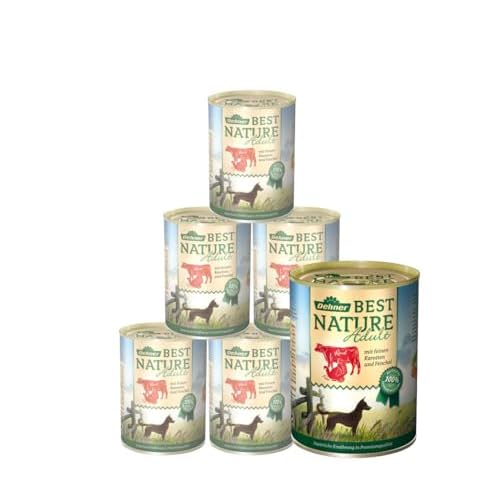 Dehner Best Nature Hundefutter Adult, Rind und Pute mit Karotten, 6 x 400 g (2.4 kg) 3 Dehner Best Nature Hundefutter Adult, Rind und Pute mit Karotten, 6 x 400 g (2.4 kg)