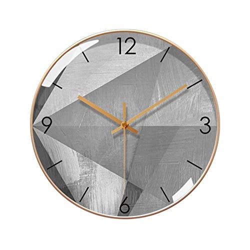 WYUYIWH Reloj de pared de 10 pulgadas, 12 pulgadas, 14 pulgadas, moderno, minimalista, decorativo, estilo industrial, silencioso, digital, reloj de pared decorativo (14 pulgadas)