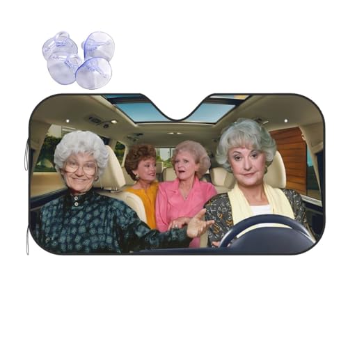 Funny Foldable Windshield Sun Shade for Car Sunshade for Car Windshield Covers Blocks Uv Rays Automotive Interior Sun Protection Universal Fit 51 X 27.5 in Keep Your Vehicle Cool