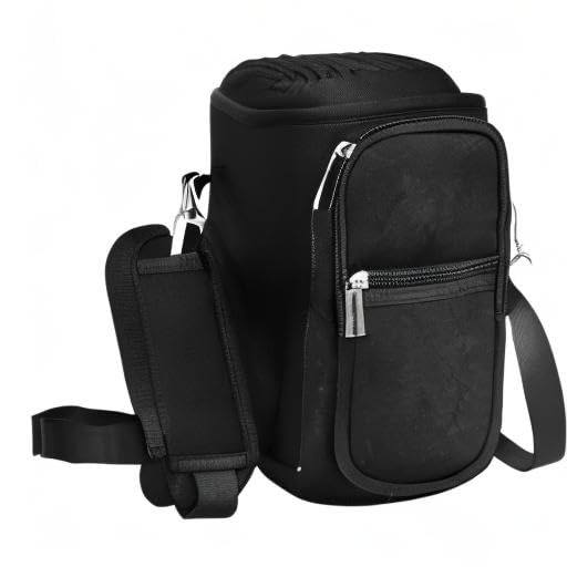 Image of GAZLEMHO 64 oz Water Bottle Bag, Carrying Pouch for Half Gallon Water Jug Flask Bottles, Stainless Steel Water Bottle Sleeve, Carrier Case