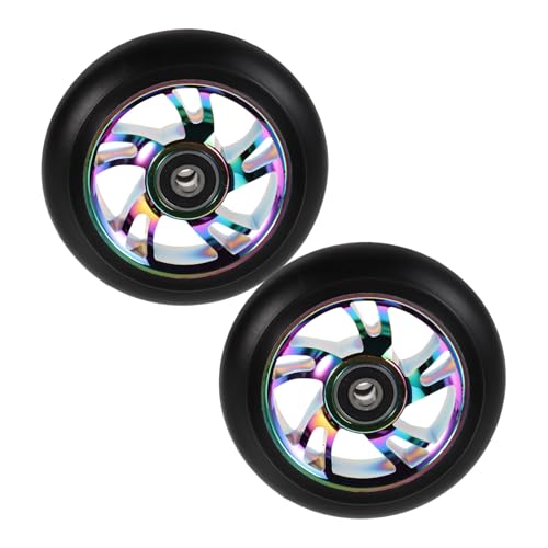Roues de trottinette arrière LED aluminium kit remplacement roues lumineuses kick scooter