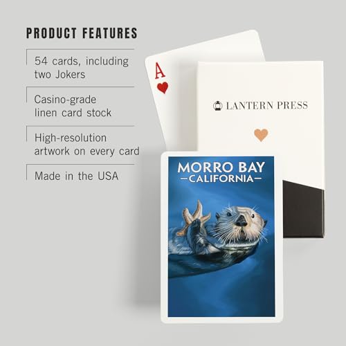 Morro Bay California 52 Cartas para Poker miniatura 3