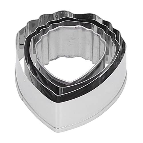 cortadores de fondant, 4pcs de acero inoxidable peony gumpaste peony saincraft flor de molde de chocolate para hacer pastel