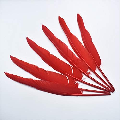Zamihalaa 200Pcs/Lot Turkey Feathers Duck Pointer Wing Feathers for Crafts (30-35CM 12-14") Pheasant Feathers for Jewelry Making