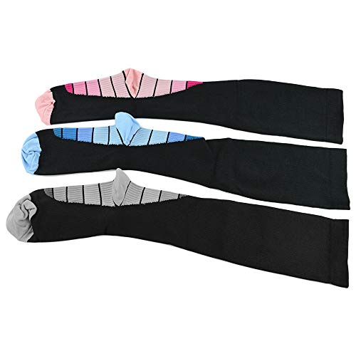 Andoer Meias de compressão esportiva Meias de compressão respiráveis ​​para corrida, ciclismo, camin