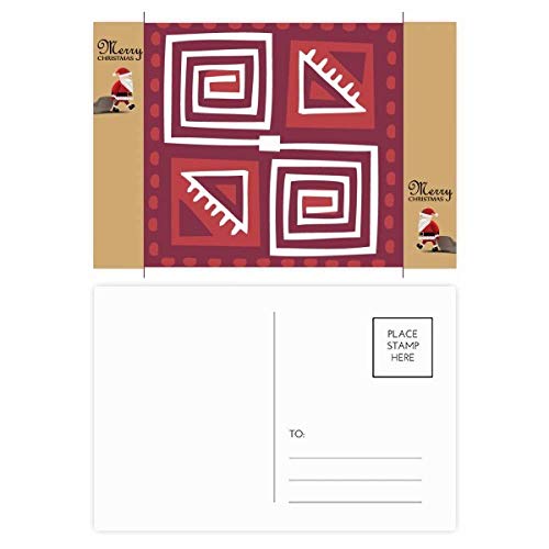 Cartes postales Totems du Mexique vin rouge, papeterie de prestige