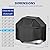 TIAOFY BBQ Gas Grill Cover for Outdoor, Anti-UV, Rip-Proof, 600D Oxford Fade Resistant Material, Barbecue Cover with Hook and Loop Straps & Adjustable Hem Drawstring-10 Size Options(52”x26” x43”)