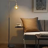 KlkrzJwy Lámpara De Pie De Cristal con Forma De Globo De Mediados De Siglo, para Sala De Estar Y Estudio.