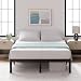 Zinus Yelena Cama 150x200 cm - Altura 36 cm con almacenamiento debajo de la cama - Marco de la cama de plataforma de metal con soporte de listones de acero - Negro