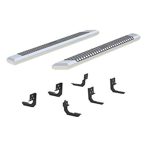 Estribos laterales de aluminio cromado para camioneta 79 in miniatura 2
