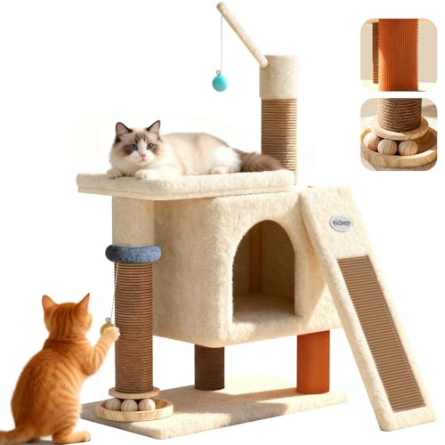 Torre para Gato Eco-Wood con Rascadores y Condo Interior miniatura 1