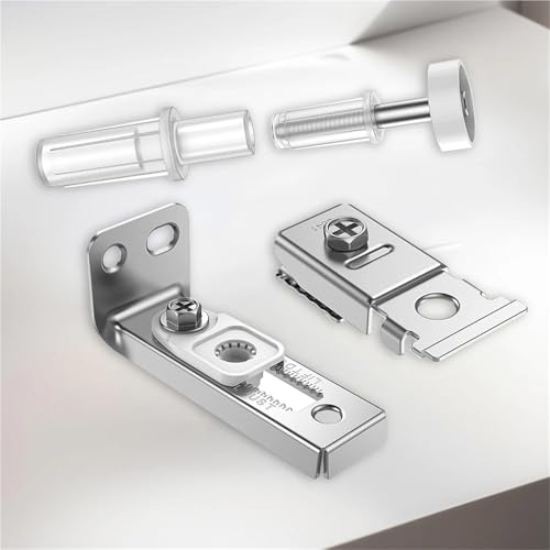 2 sets Kit de Herrajes para Puerta Bifold, Kit de Reparación de Herrajes para Puerta de Armario, Kit de Herrajes Correderos para Puerta Granero miniatura 4