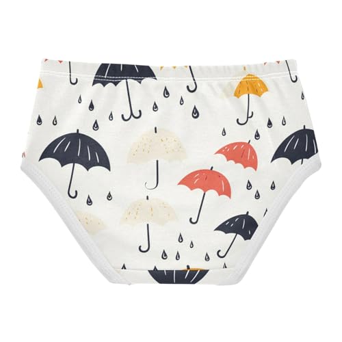 Wusikd Colorful Drops Girls' Underwear Cotton Girls Briefs Soft Toddler Underwear 2T2