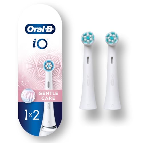 Oral-B iO Series Gentle Care Electric Toothbrush Replacement Brush Heads for an Oral-B Electric Toothbrush, 2 Count, White - image 1