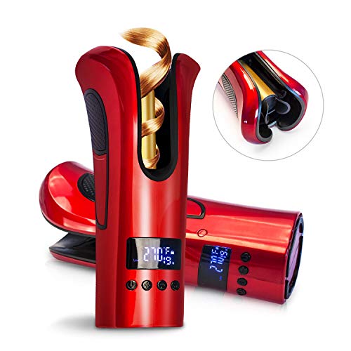 Yitrust Automatic Hair Curler Air Spin and Curl 1" Ceramic Auto Rotating Curling Iron Machine Unbound Instant Auto Curlers Temperature + Timer + Left/Right