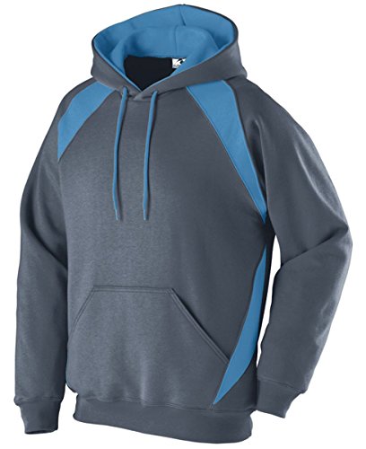 Augusta Sportswear Circuit Hoodie 3XL Graphite/Columbia Blue