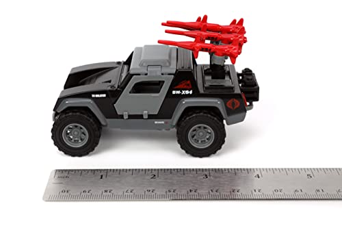 Jada Toys G.i. Joe 1:32 Stinger Die-Cast Car With 1.65" Cobra Commander Figure, Toys For Kids And Adults #TOP7