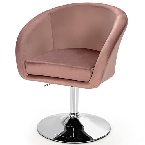 # Design avvolgente # Con uno speciale design ergonomico, questa poltrona in velluto può fornire un supporto completo come un vero abbraccio. Inoltre, grazie allo schienale rotondo, si adatta perfettamente al vostro corpo quando vi ci sedete sopra.