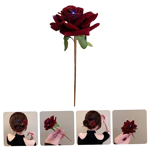 Accessoire Chignon Rouge pour Coiffure Élégante et Occasions