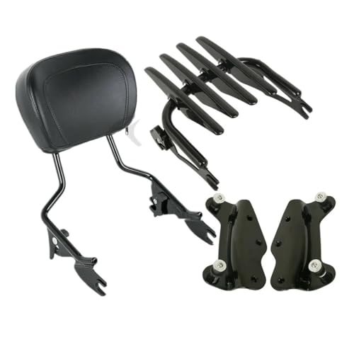Dossier passager moto détachable avec kit d'ancrage pour Street Glide et FLHT