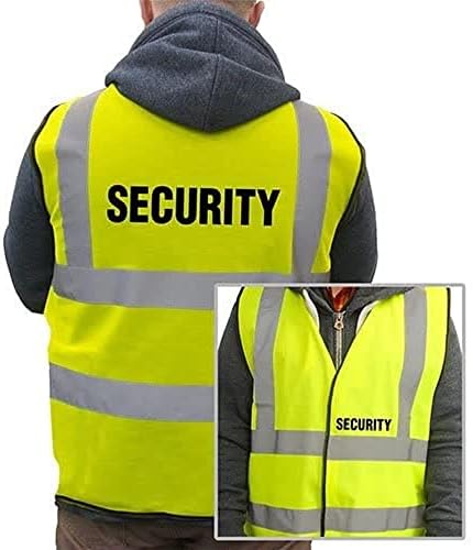 Supreme HRT80Y-L-Security Basic High-Visibility Safety Vest, Large, Yellow