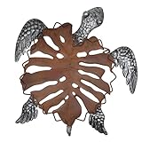 Katrawu Sea Turtle wall Decor, Metal Sea Turtle Art Decor Hanging Wall Sculpture, Coastal Sea Vintag