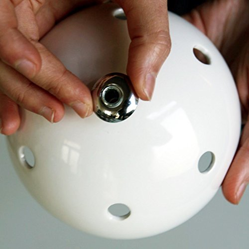 creative cables Kit rosone per lampadario da soffitto (ceramica bianca, Ø 130 mm, 7 fori) – Fissaggio per lampadari e sospensioni multiple – Design artigianale e made in Italy