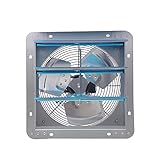 icVantA Exhaust FanShutter All Metal for Window Fans with Exhaust and IntakeAutomatic Ventilation Fan for GarageGreenhouseAtticShedShop20ich，12inch