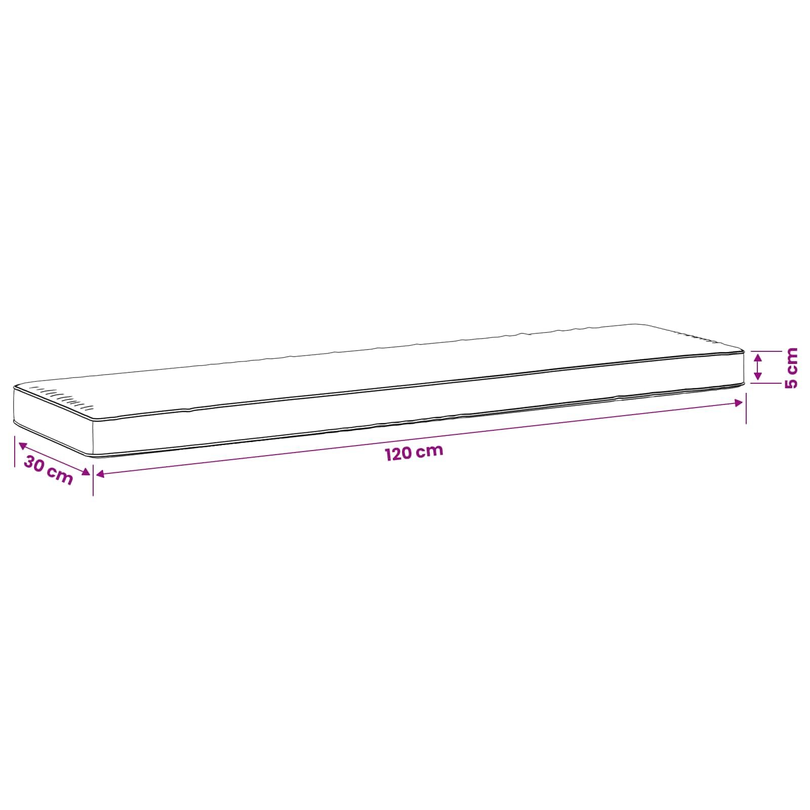 vidaXL Cuscini per Panchina a 2 Pezzi VUGHT 2 pcs 100% Poliestere