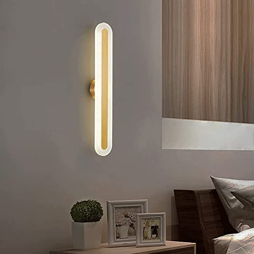 Aplique de pared LED lineal en latón para pasillo y comedor 4
