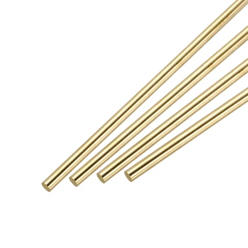 Tige ronde en laiton 6,5 mm barre métal solide bricolage modélisme voiture hélicoptère 4 pièces