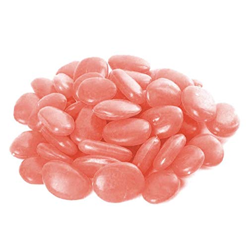 Artificial Fluorescent Stone Resin Goose Egg Luminous Stone for Garden Fish Tank Garden Paving Color Orange 50Pcs