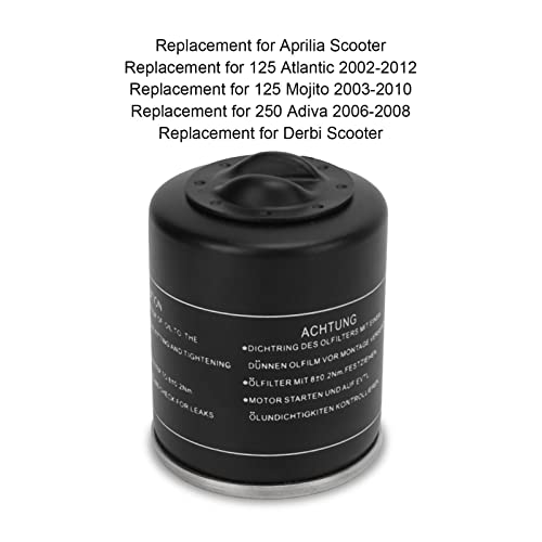 Aramox Motorcycle Oil Filter Cleaner, Substituição do Filtro de óleo da Motocicleta para Vespa LX S