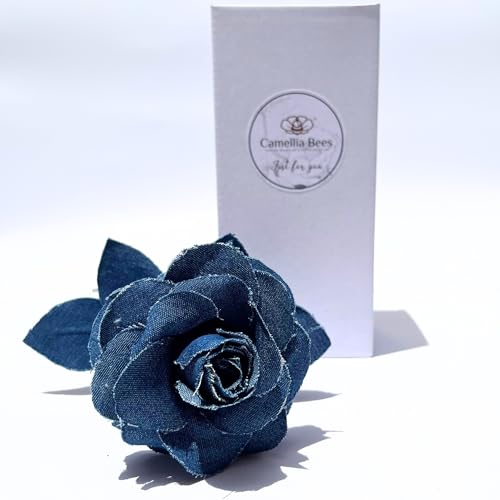 Camellia Bees Cotton Rose Denim Gift Blue