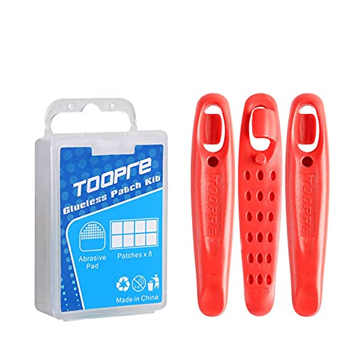 Chuanhao 8 stuks Inner Tire Patch met Case & Tire Lever Clear Lijm Gratis Tire Reparatie Stickers Bicycle Reparatie… - Image 6