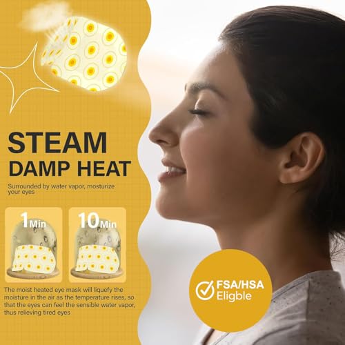 16 Packs Steam Eye Masks for Dry Eyes Heating Eye Mask Warm Compress for Eyes Relief Stress, Eye Fatigue Travel Essential Self Heating Moist Sleep Mask SPA Accessories