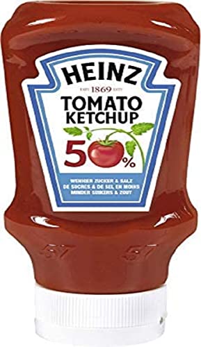 Heinz Tomaten Ketchup, 50% weniger Zucker & Salz, 500 ml