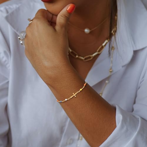 BOMAIL 9pcs Cross Bracelets for Women - Christian Religious Jewelry for Confirmation & Friends2