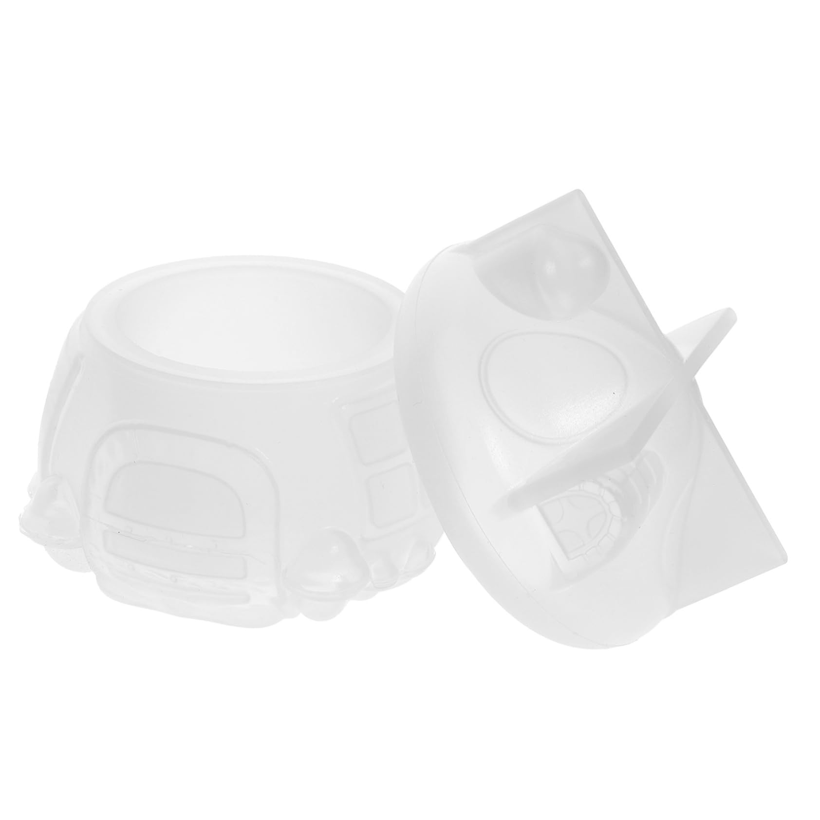 Angoily 4 Ensembles Moule de Champignons à Colle Plateau Nombre Moule de coulée de Plaque Pâtisserie moules pour résine époxy Moule à Assiette en Silicone Gel de silice