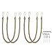 EleCharm 1Pair Simple Thick Large Curtain Rope Tie Back Curtain Drape Indoor Outdoor Use (Gold)