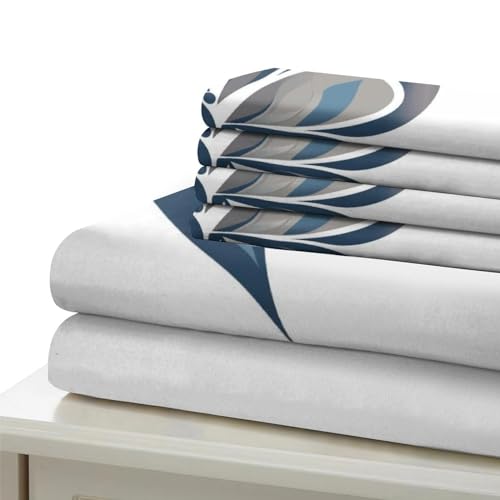 Housse de couette respirante en microfibre super douce motif papillons 3D - 6
