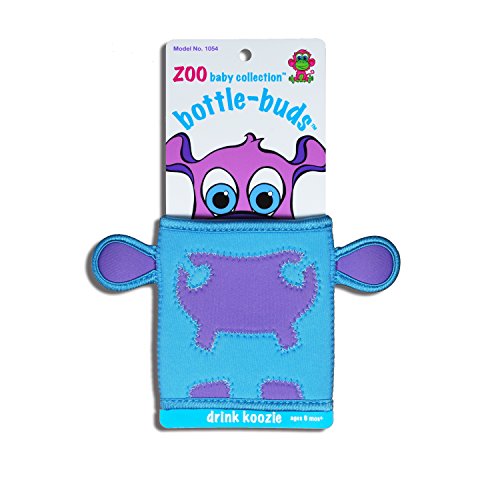 Protège-biberon KidKusion Blue Hippo idéal pour garder le lait au frais durant vos promenades