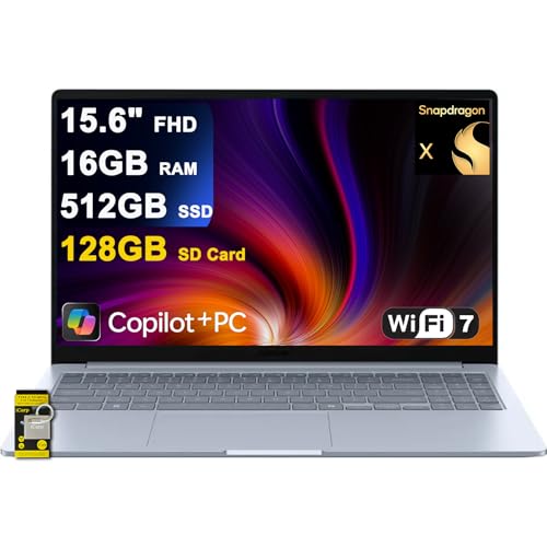 Image of SAMSUNG Galaxy Book4 Edge Laptop 15.6 inch FHD Anti-Glare Qualcomm 8-core Snapdragon X (Up to 45 Tops) 16GB RAM 512GB + 128GB SD Card SSD for Creator Business Professional Win11 ICP Hub w /Copilot+ AI