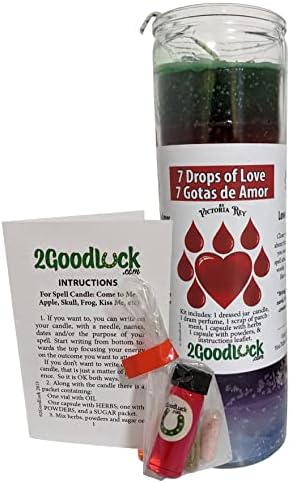 7 Drops of Love Dressed Candle Kit - Veladora Preparada 7 Gotas De Amor