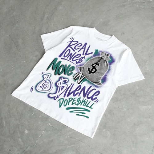 Image of DopeSkill Graphic Tee Streetwear Hip Hop Hypebeast Unisex T-Shirt Sneaker Colour Matching Shirts Inspired Motivation Quotes