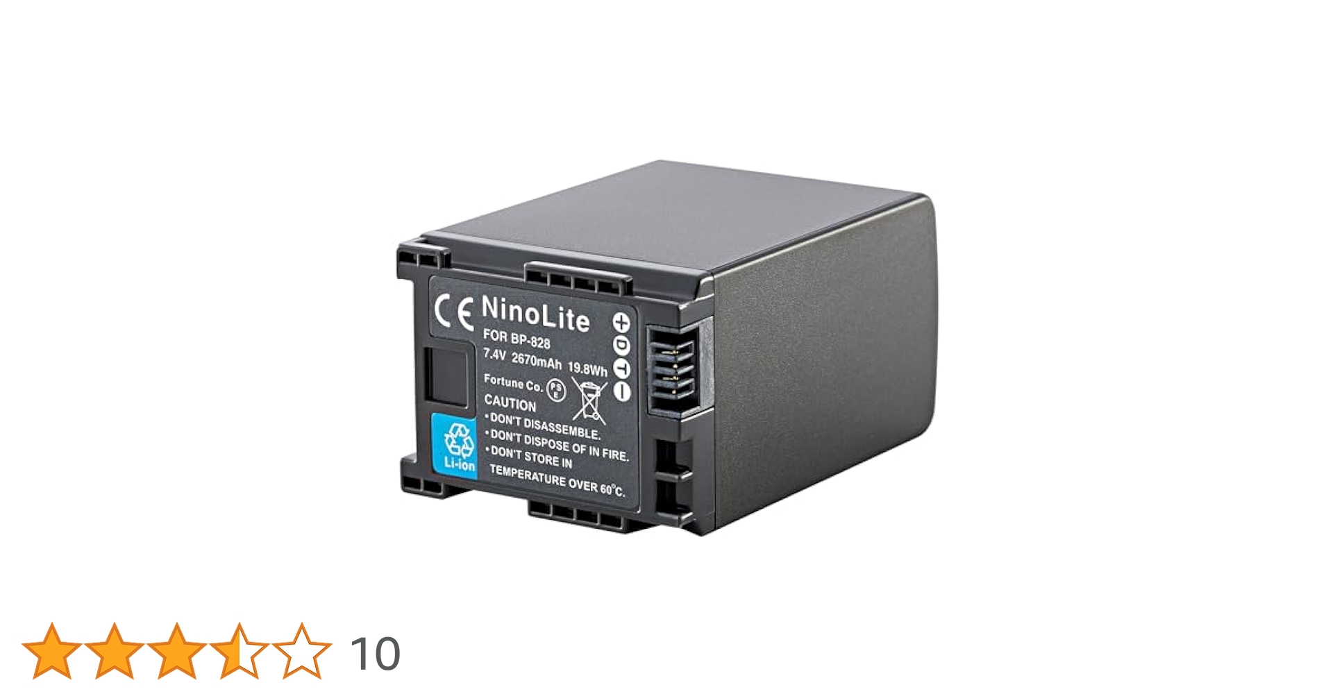 未開封未使用Canon BP-828 リチウムイオンバッテリー 2670mAh Amazon.com: Watson BP-828 Lithium-Ion Battery Pack (7.4V