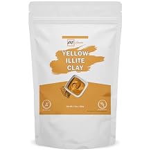 100% Yellow Illite Clay Powder for Body Scrubs, Face Creams and Lotion Making 1 LBS / 454 GMS